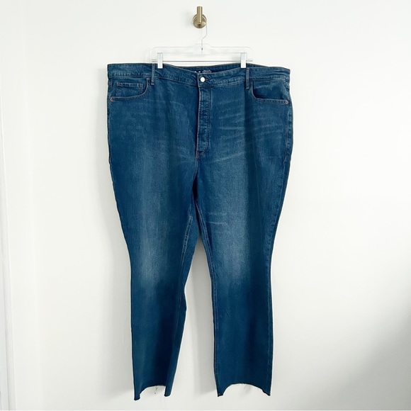 NEW Old Navy Extra High Rise Kicker Boot-Cut Dark Wash Jeans Plus Size 28 - Picture 3 of 8